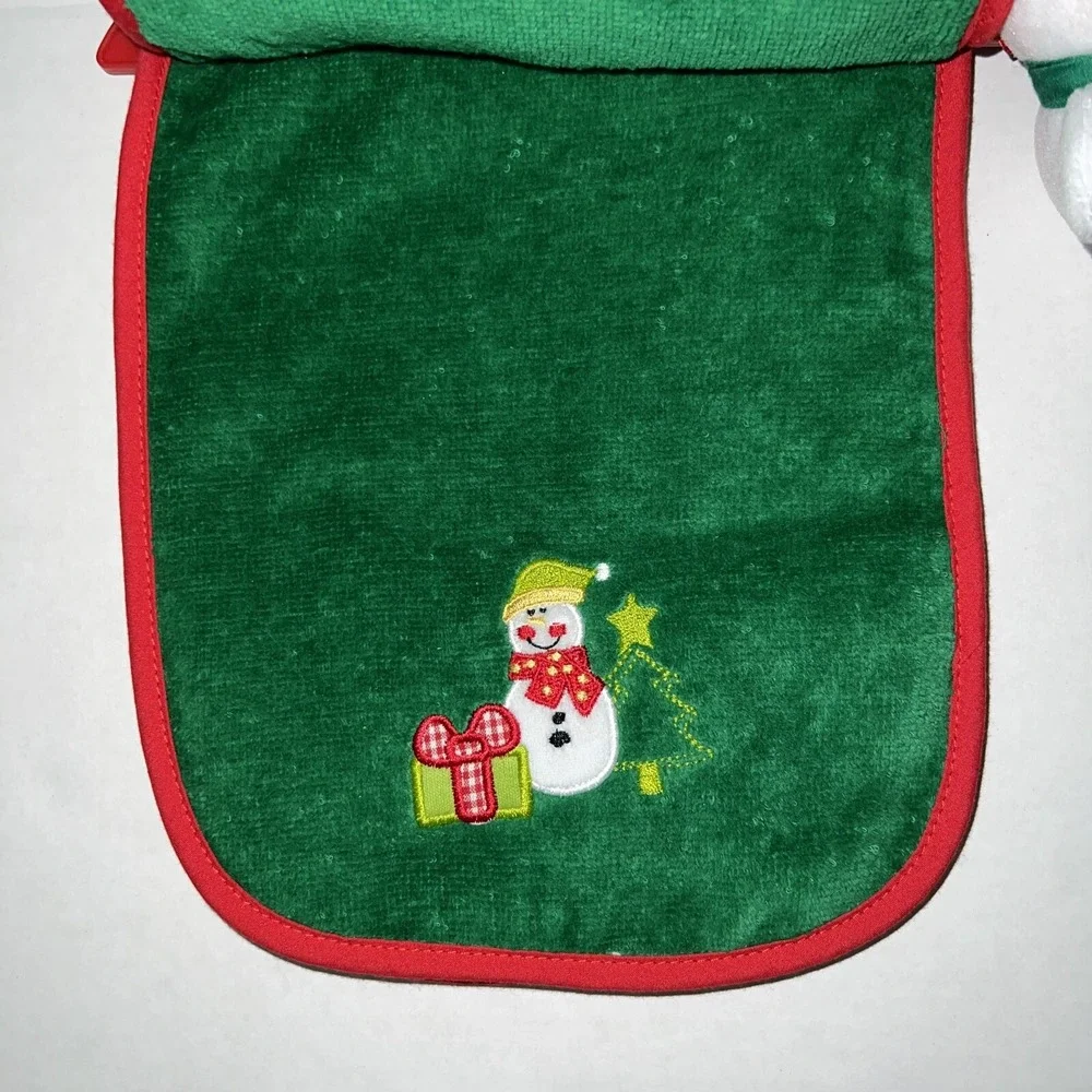 Set of 2‎ Baby Essentials My First Christmas Bib, Burp Cloth and Ornament NEW